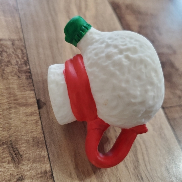 Vintage R.O.C mini snowman ceramic tea set teapot cups saucers holiday Christmas - Picture 9 of 16